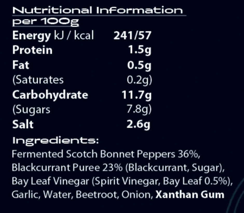 Scotch Bonnet X Blackcurrant and Bayleaf 150ml